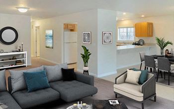 Open floor plan*